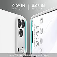 Vista 464 de GONEZ Funda de silicona para iPhone 15 Pro Max, compatible con Magsafe, protector de cámara + protector de pantalla, forro de microfibra suave Negro