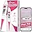 EasyHome Basal Body Thermometer: BBT for Fertility Prediction with Memory Recall - Accurate Digital Basal Thermometer for Temperature Monitoring with Premom App - EBT-018 (Pink)