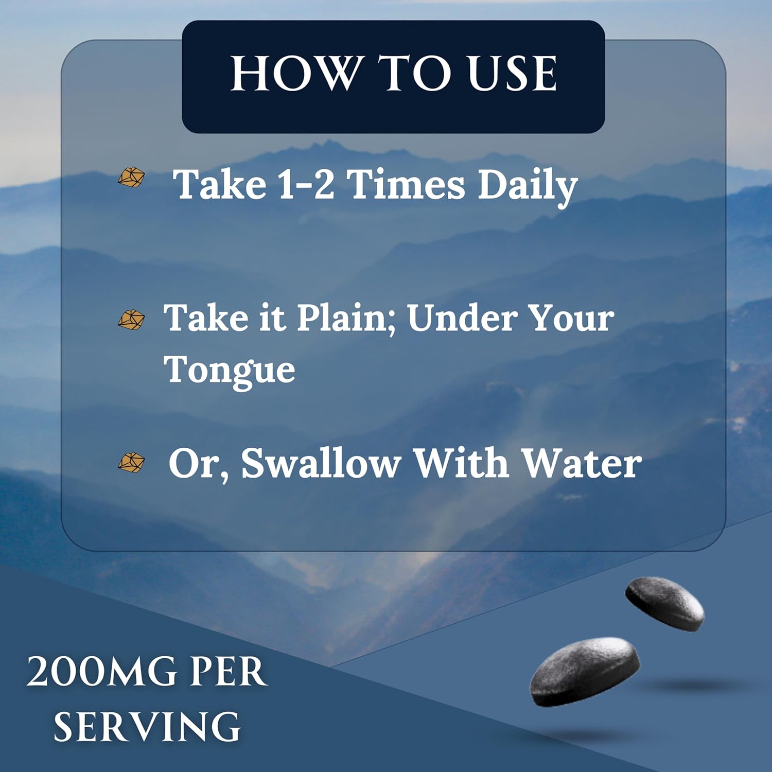 Pure Shilajit Resin Dry Drops - High Potency, Grade A, 100% Pure with Fulvic Acid & 85+ Trace Minerals for Better Energy Metabolism & Immune Support | 60 Easy-to-Take Tablets for Men & Women - Image 5