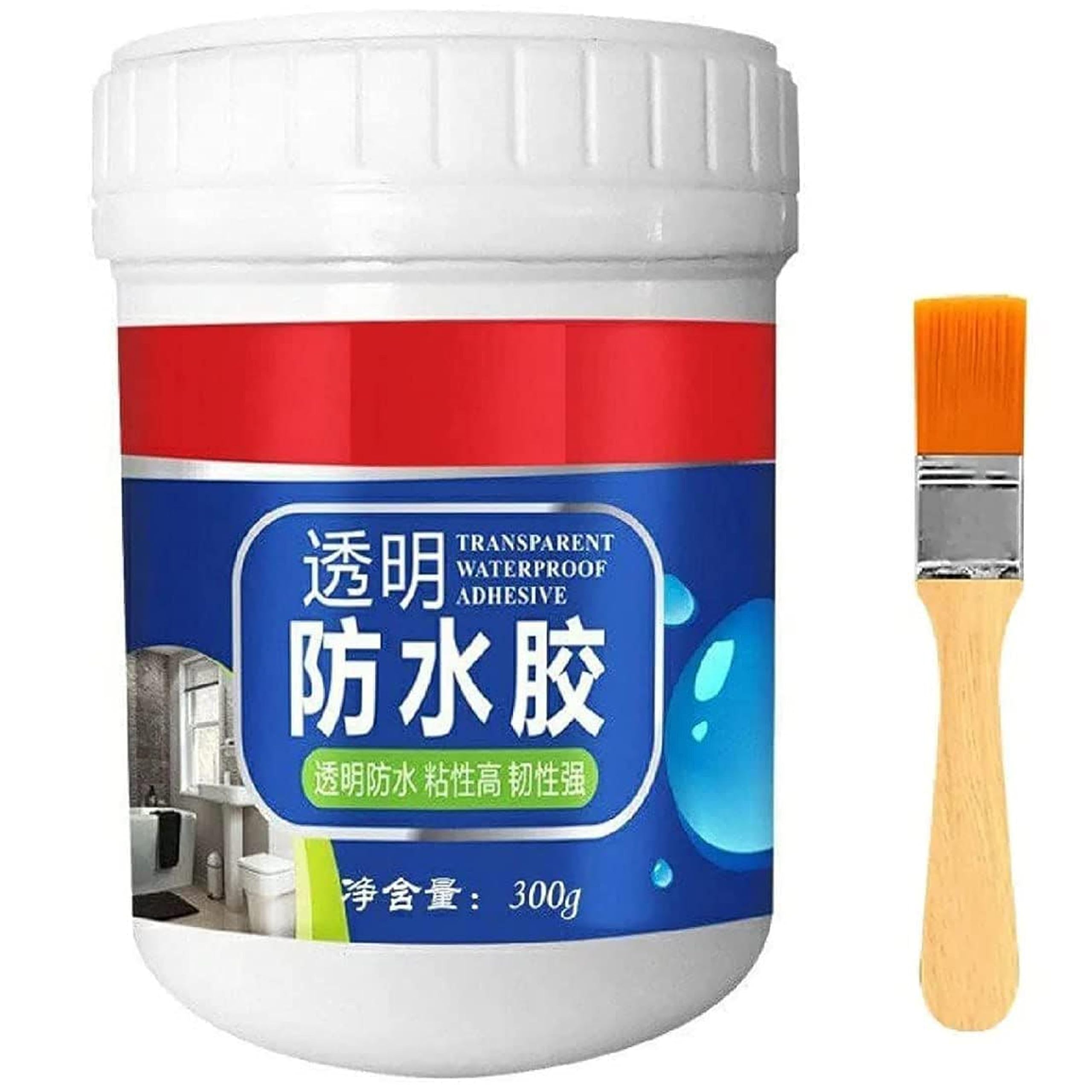 VniQ Transparent Waterproof Glue for Roof Leakage Crack Seal Glue with Brush Crack Seal Agent Roof Water Leakage Solution Transparent Glue Waterproofing for Pipe Wall Tiles 300gm (B0D5777WKS) Amazon Price History, Amazon Price Tracker