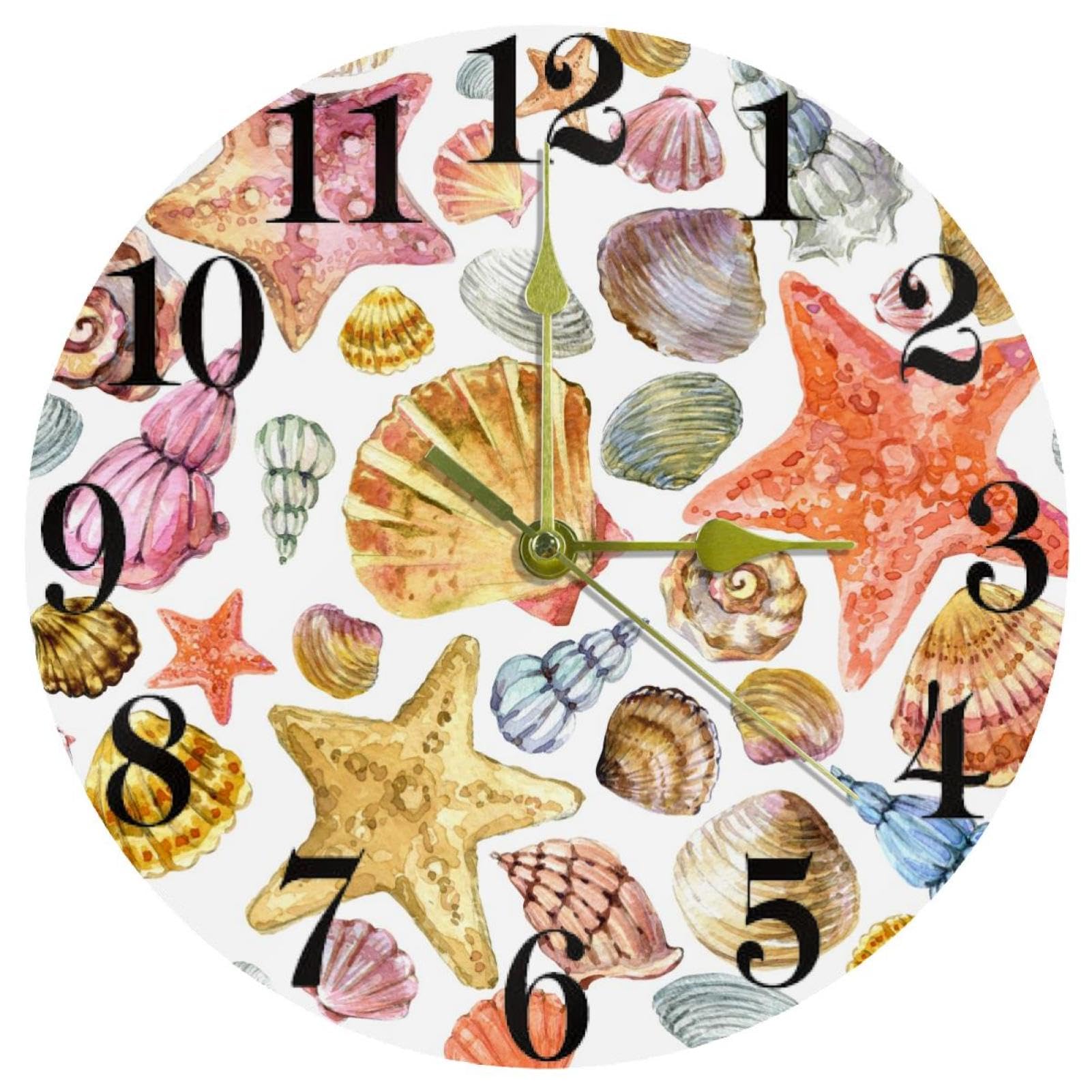 Horloge murale pour cuisine et maison au design épuré et discret