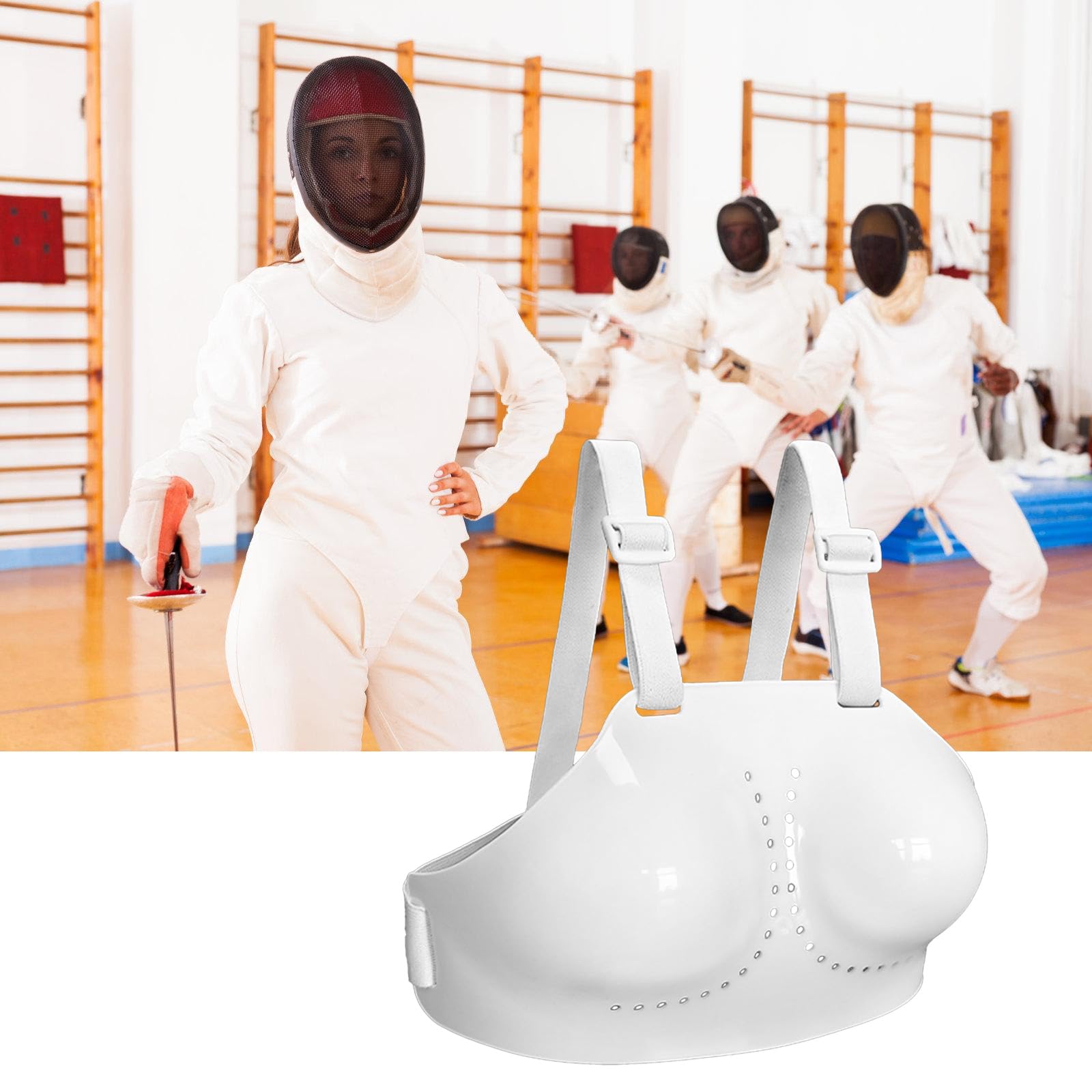Protector de pecho para mujer, protector de pecho, protección de pecho, esgrimas, protección de pecho