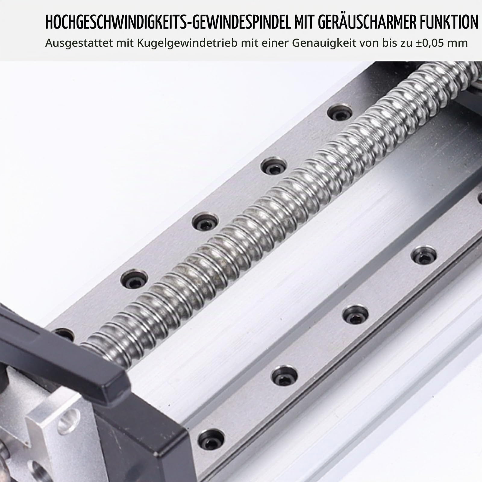 Linearschiene, LinearfüHrung mit Handrad, 200mm Effektive Verfahrlänge