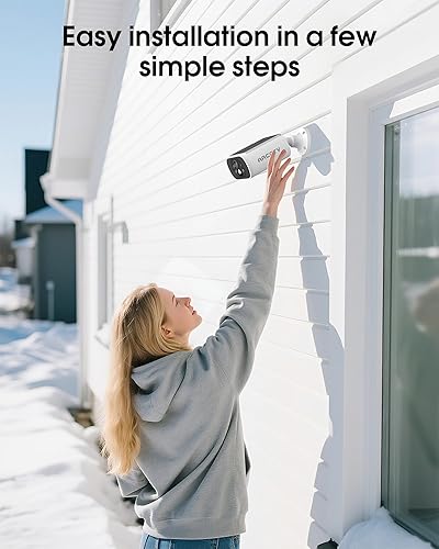 Miniatura 4 de Cámara de seguridad solar inalámbrica para exteriores, cámara de vigilancia doméstica alimentada por batería de 4MP con panel solar integrado,