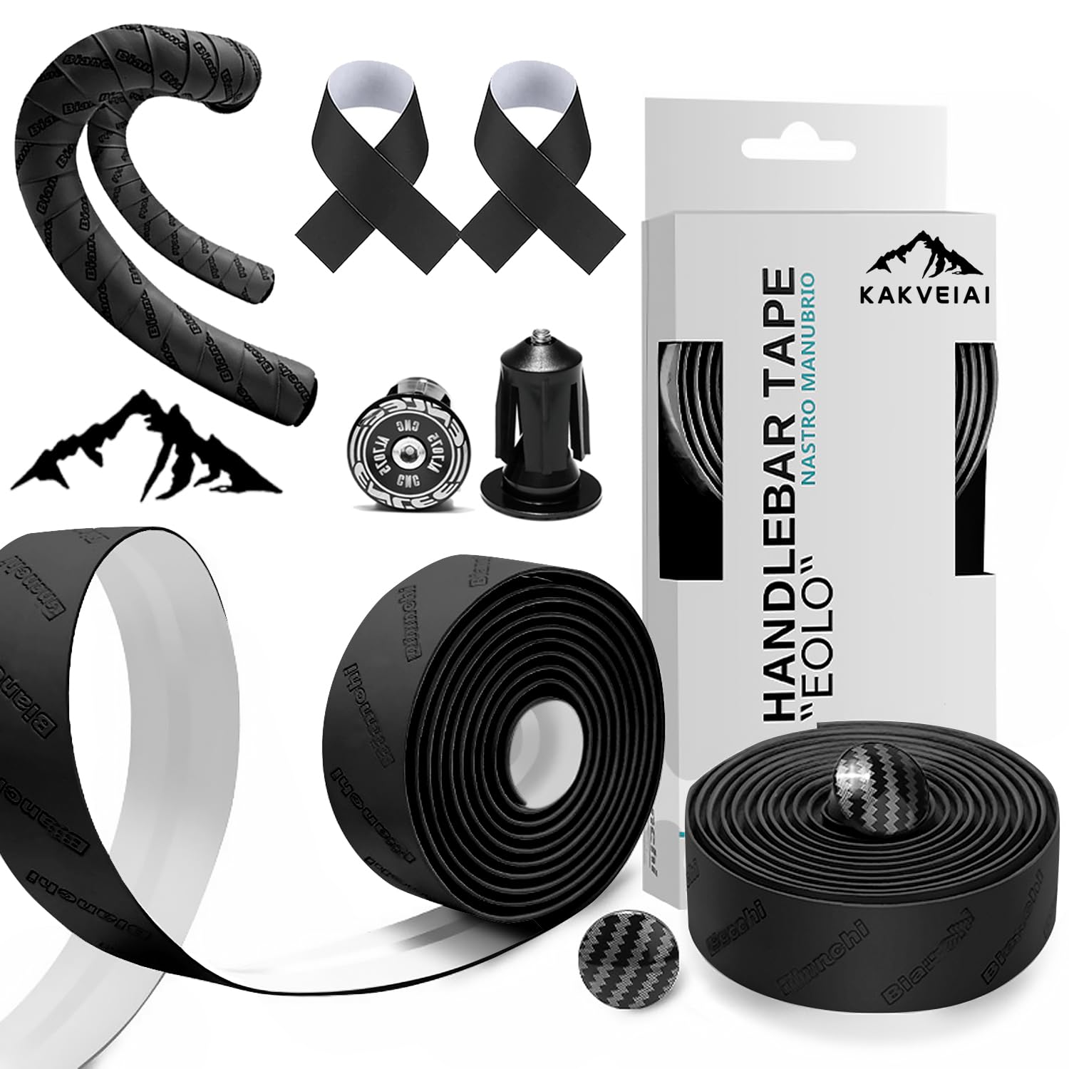 Nastro manubrio, Nastro manubrio bici corsa, Nastro bici da corsa manubrio, Nastro Ammortizzante Anti-Sudore per Manubrio MTB Migliora la Presa della Tua Bici con Questi Nastri Manubrio per Bicicletta