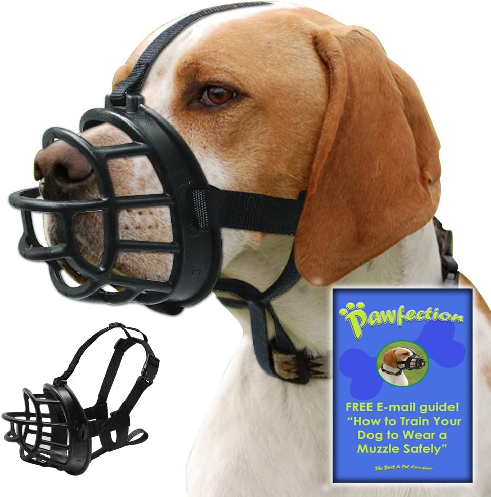 Soft Basket Dog Muzzle with Adjustable Straps, Prevents