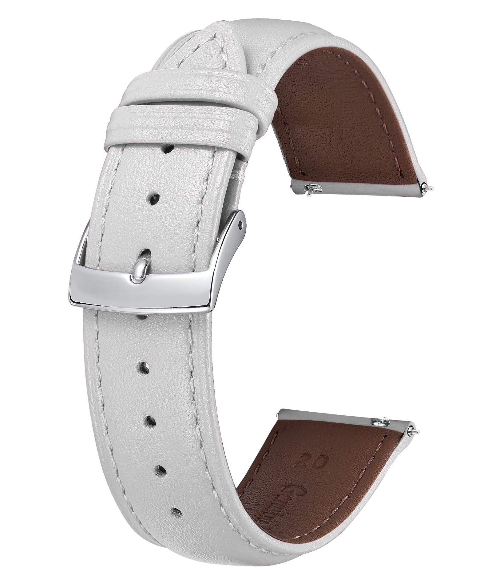 BINLUN Leather Watch Bands Quick Release Premium Calfskin Replacement Watch Strap Multicolors Watchbands for Men Women 12mm 14mm 16mm 18mm 19mm 20mm 21mm 22mm