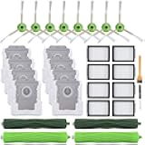 26 Pack Replacement Parts for iRobot Roomba j7(7150) j7+ (7550) i3(3150) i3+(3550) i4 i6 i6+(6550) i7(7150) i7+(7550) i8 i8+ Robot,2 sets Roller Brushes,8 Filters,8 Side Brushes,8 Dust bags