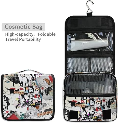 Miniatura 4 de senya Kit de neceser de viaje colgante, estuche de maquillaje, organizador de cosméticos para hombres y mujeres