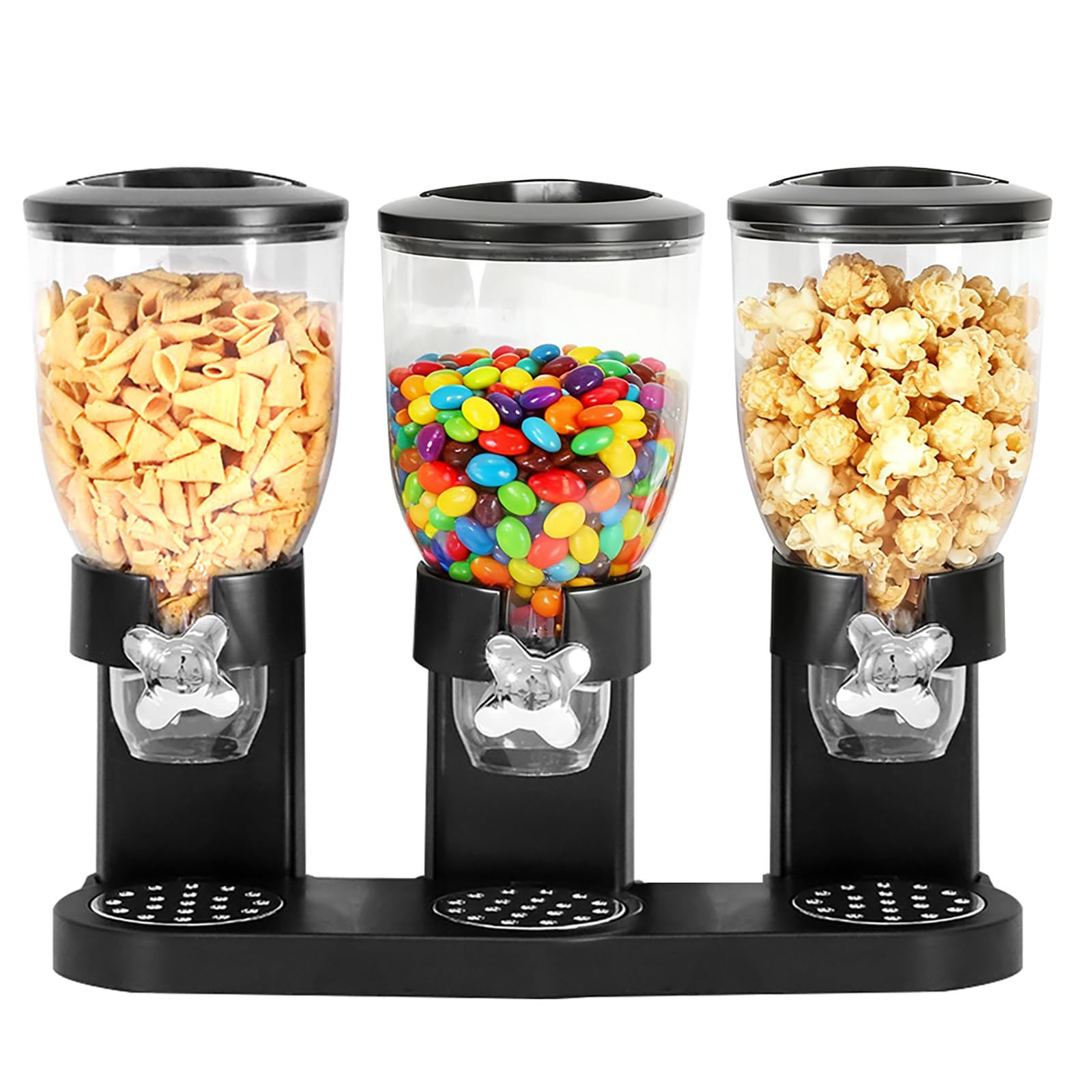 3er Pack Müslispender 2L, Aufbewahrungsbox Küche Organizer mit Deckel, Cereal Dispenser für Müsli, Kaffeebohnen, Trockenlebensmittel, Süßigkeiten, Reis, Getreide
