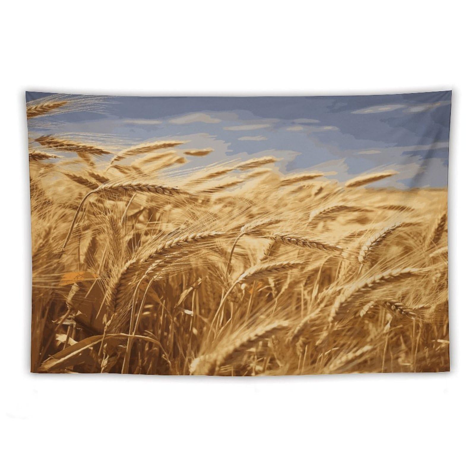 LDGSUPH Wheat Harvest Tapestry Wall Hanging Decor Anti-fading Aesthetic Wall Tapestries Fashion Wall Blanket Decor Modern Wall Art Tapestry for Bedroom Home Decor 60"x90"