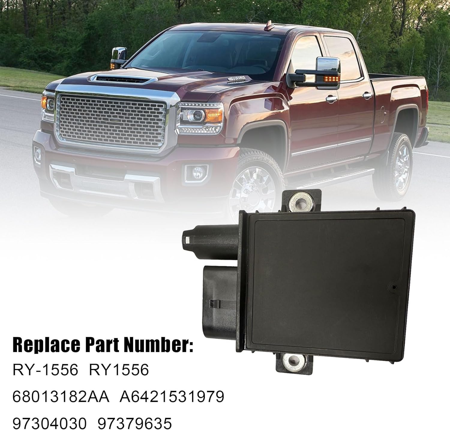 Diesel Glow Plug Module Controller Compatible with GMC Sierra Chevrolet Silverado 2500 HD 3500 2001-2005 Replace 68013182AA RY-1556 97379635