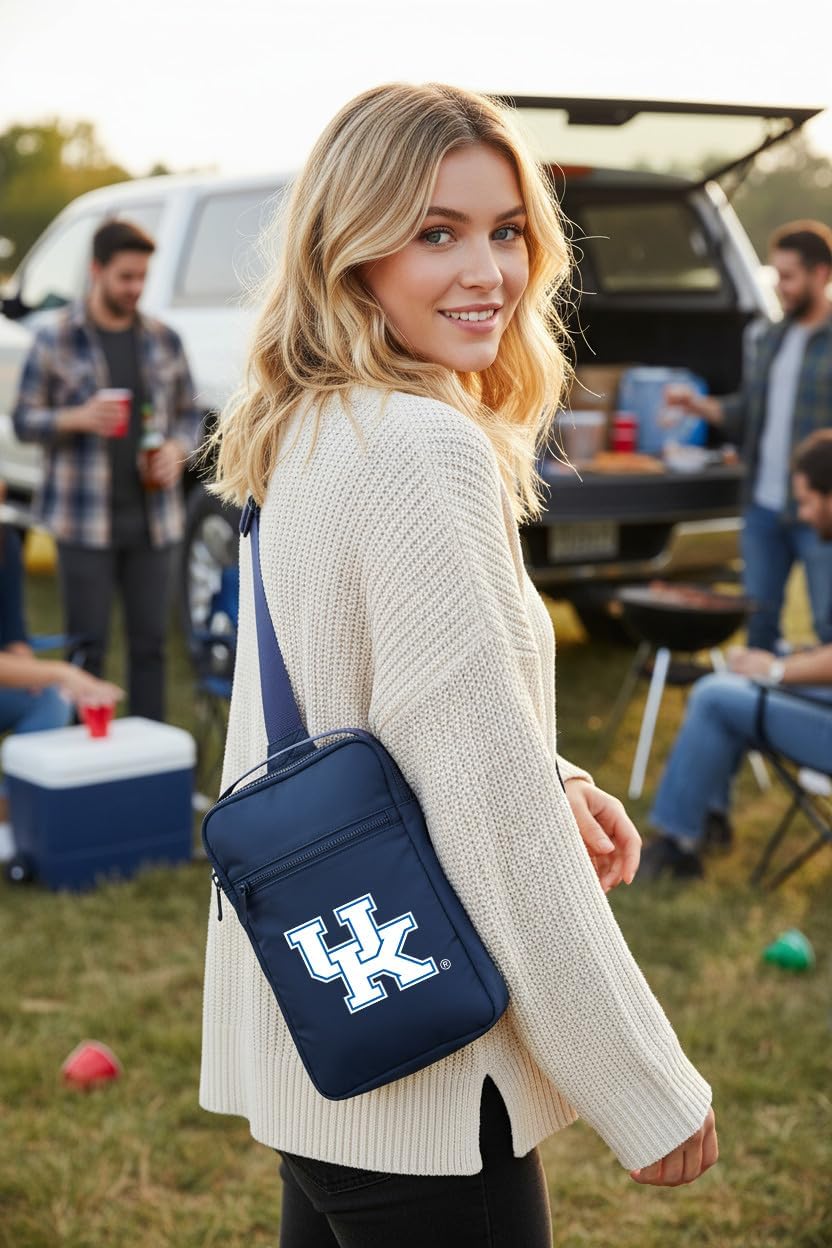 Broad Bay University of Kentucky Crossbody Bag - Versatile Travel, Sports, or Gameday Bag for UK Wildcats Fans and Alumni, Men or Women