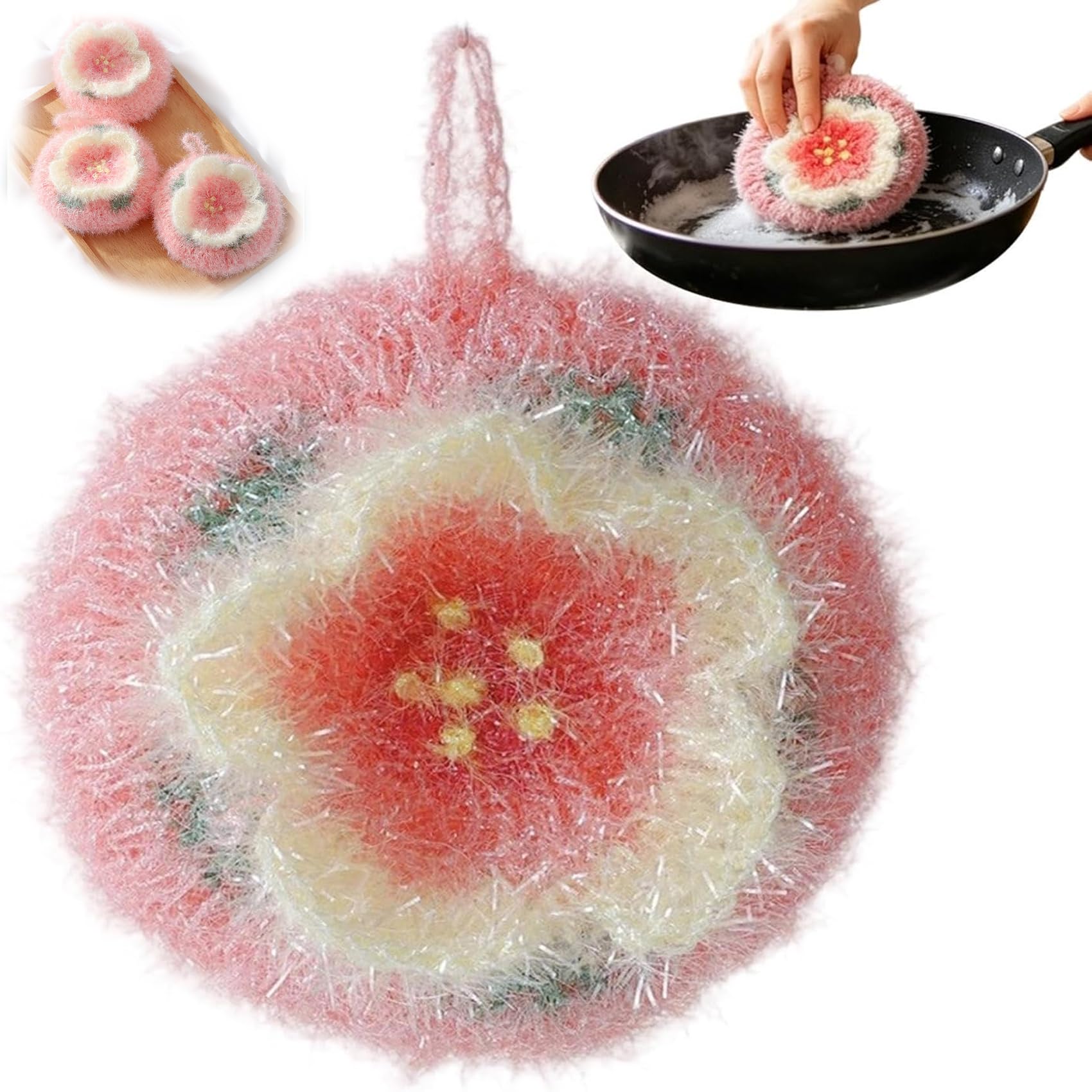 Hqyxanthic Multi-Purpose Dish Rags for Washing Dishes, Reusable Non-Scratch Kitchen Scrubber Pads, Advanced Absorbent & Quick Drying Dishcloths for Pots, Pans, Fine China, Countertops