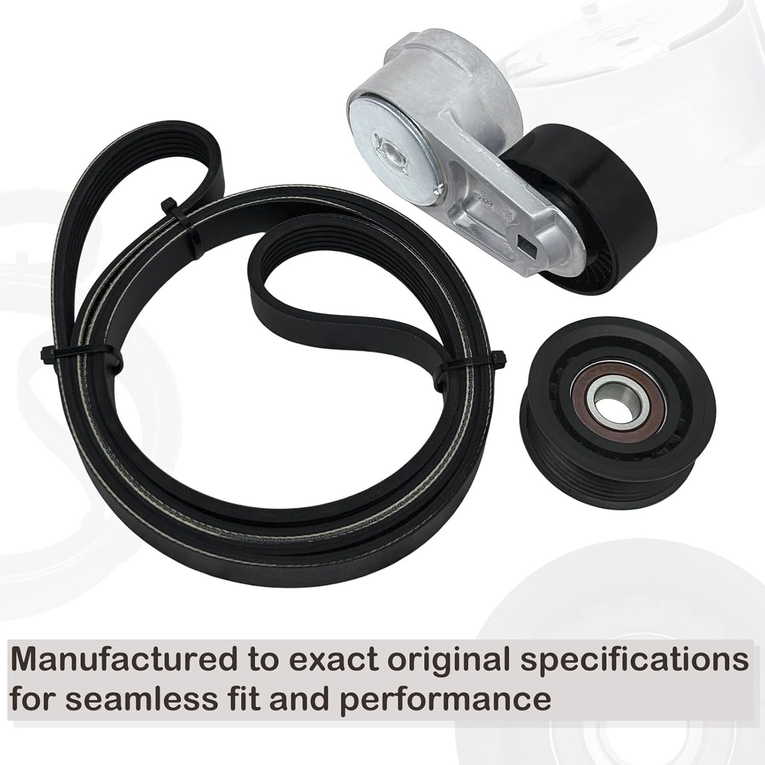 Belt Tensioner and Idler Pulley Belt Kit Replace 39282 38082 6PK1960 Fit for Dodge Grand Caravan Charger Durango Journey Challenger Avenger Ram ProMaster 1500 2500 3500 Chrysler 200 300 Town & Country