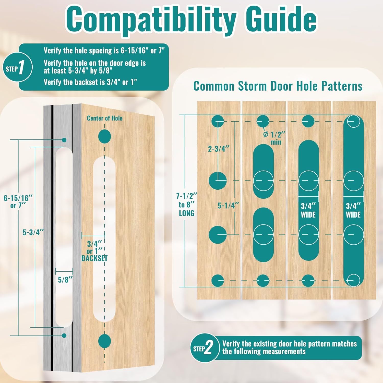 Flat Slot Storm Door Handle Complete Set, Mortise Keyed Lever Mount Latch with Deadbolt for Screen and Storm Doors (Matte Black)