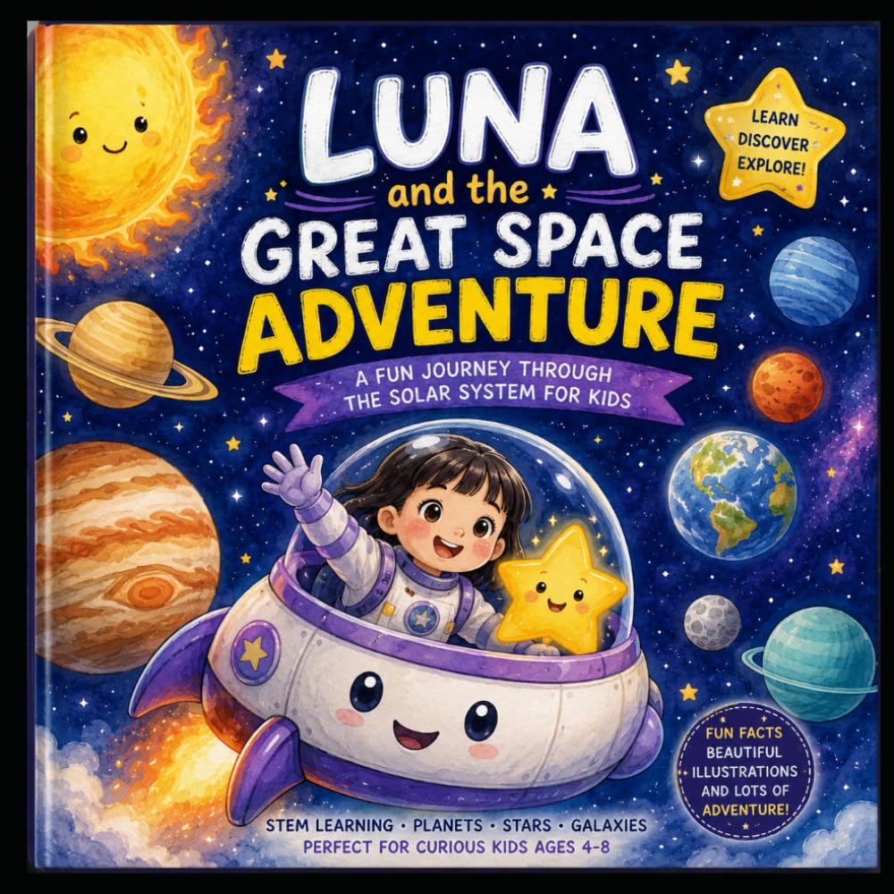 Luna and the Great Space Adventure: A Fun Journey Through the Solar System for Kids