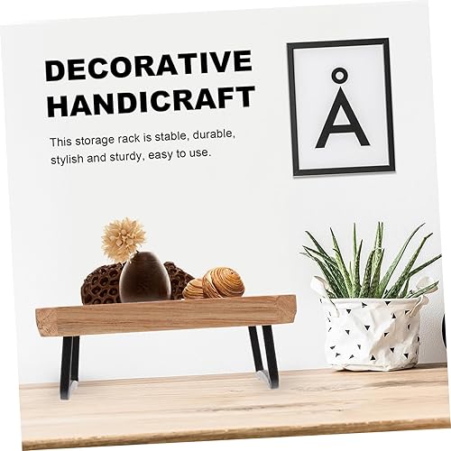 Miniatura 7 de NUOBESTY Estante pulido del ornamento de madera de la decoración del soporte de exhibición con gradas para la sala