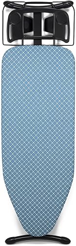 Duwee Tabla de planchar de 17 x 46 pulgadas, tamaño completo, tabla de planchar de lujo con soporte para plancha de vapor, cubierta resistente al