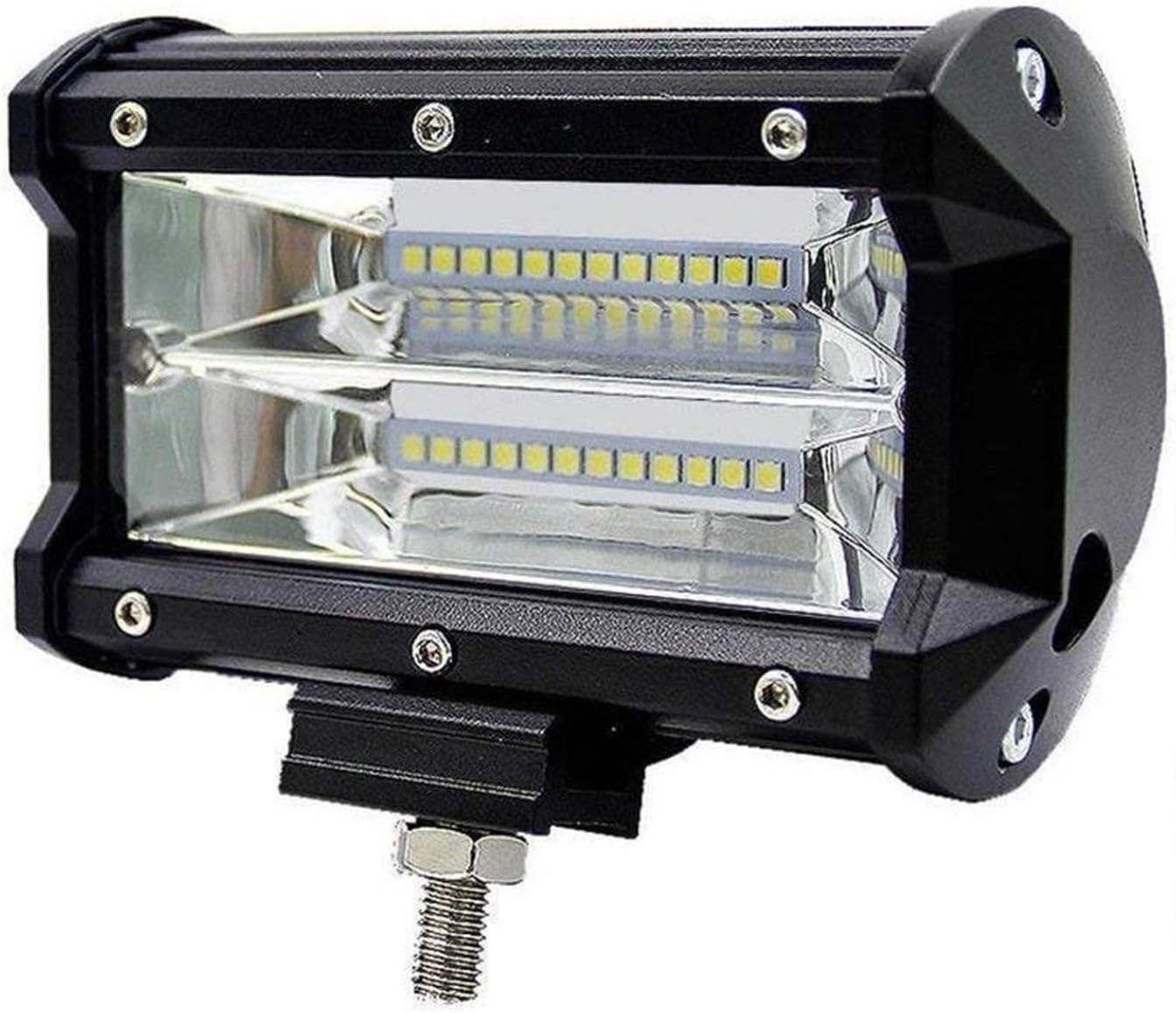 Casago CS5IW1P 5 Inch 24 CREE LED Fog Light Offroad Driving Flood Lamp for Bikes Cars Truck Pickup Jeep SUV ATV UTV (72W, 1 PC)