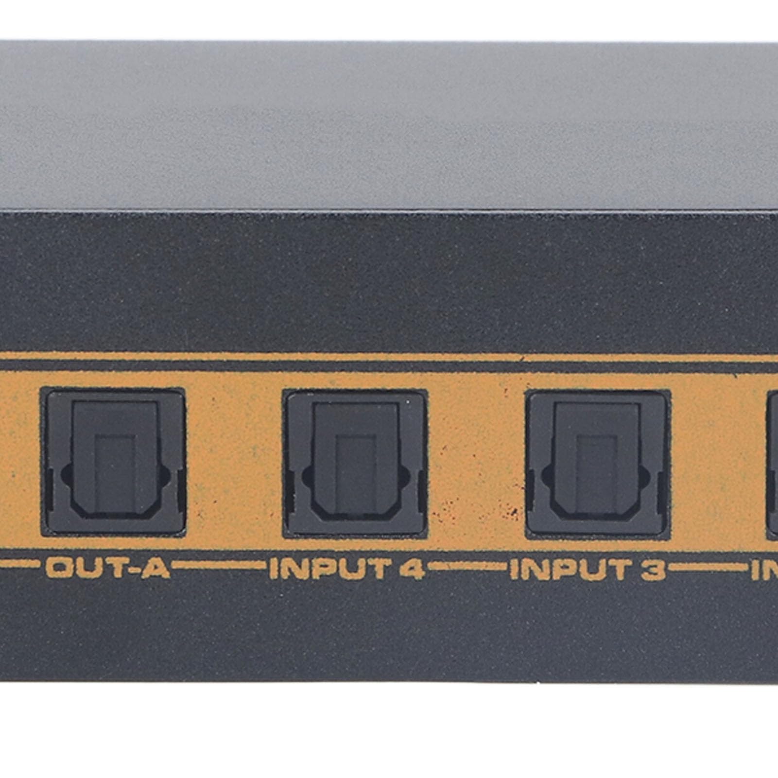 SPDIFSwitchOttico Digitale 4x2, SwitcherOttico Digitale per DVD HDTV, Switch Ottici a Matrice SPDIF 4x2 con Telecomando, 4 Ingressi 2 Uscite (Spina europea)