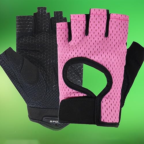 Miniatura 3 de Guantes de fitness para hombres y mujeres, antideslizantes, de silicona, transpirables, guantes de entrenamiento para levantamiento de pesas y