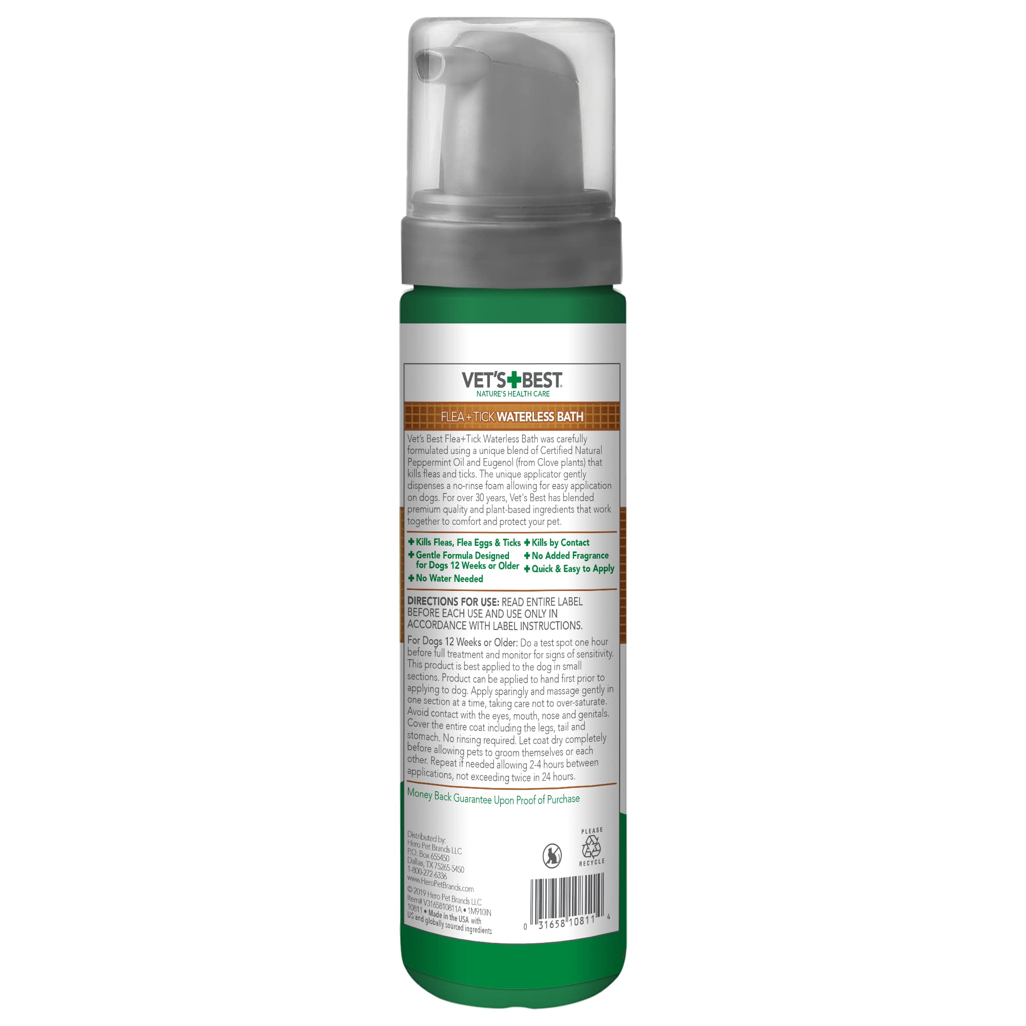 Condition photo showing Good Condition for vet's best flea & tick waterless bath foam for dogs - flea-killing dry shampoo for dogs - plant-based ingredients - certified natural oils - 8 oz