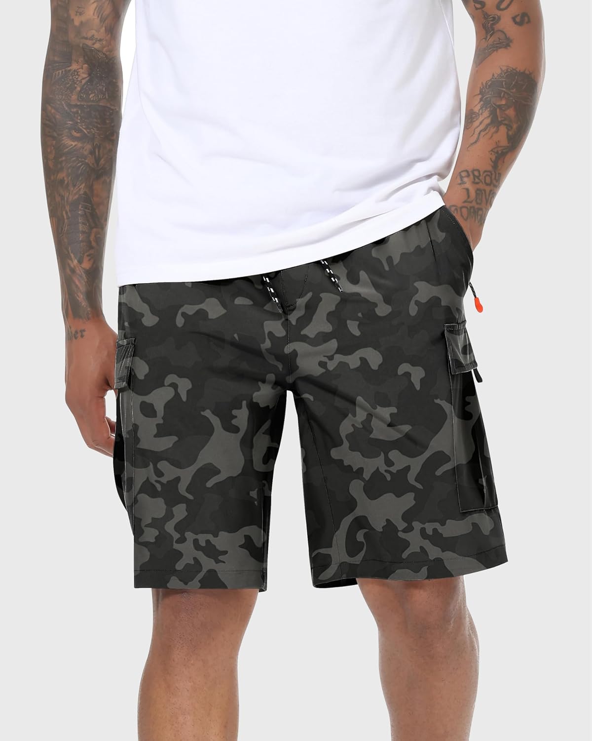 Men's Cargo Shorts Quick Dry Lightweight Stretch Hiking Shorts for Men with 5 Pockets No Lining - Image 2