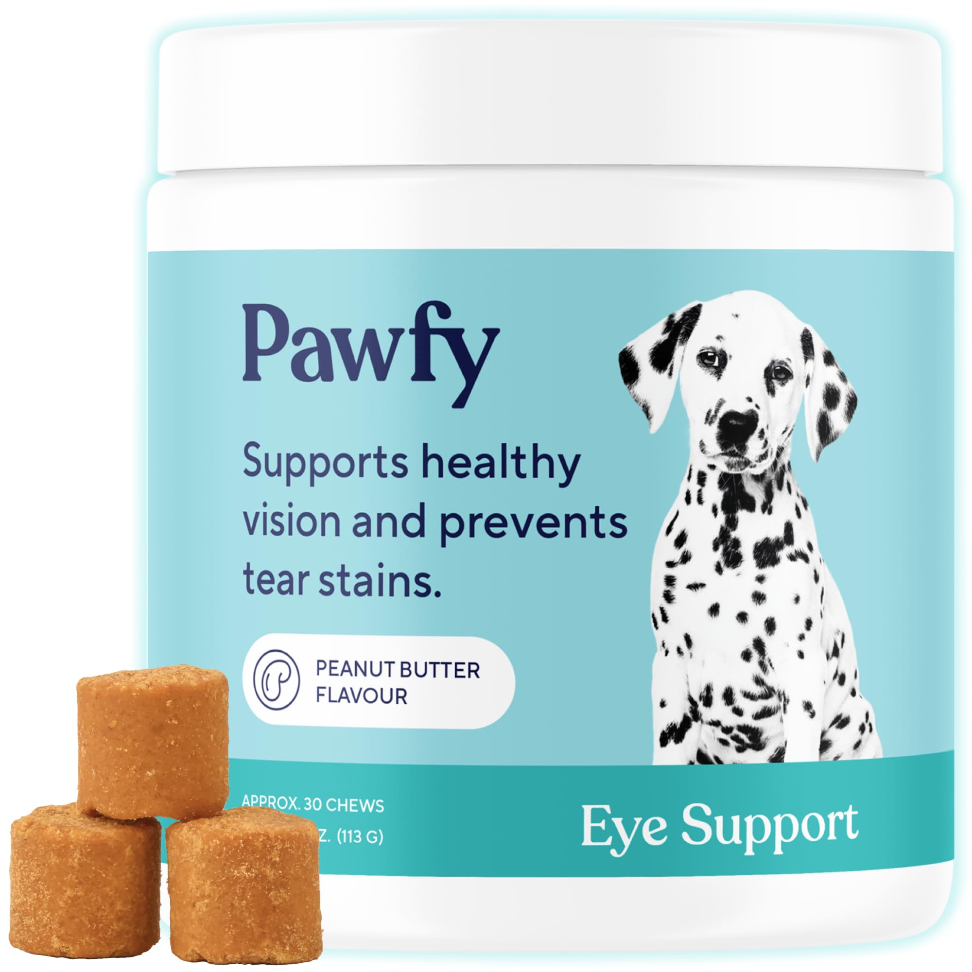 Pawfy Dog Eye Chews with Lutein & Cranberry