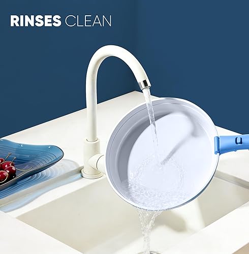 Miniatura 4 de CAROTE Juego de 9 ollas y sartenes, juegos de utensilios de cocina de cerámica antiadherentes con mango desmontable, ollas y sartenes de cocina de