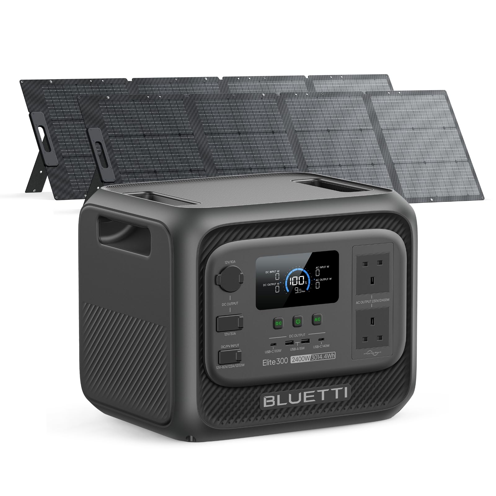 BLUETTI Elite 300 Portable Power Station (2026 New), 3014.4Wh LiFePO4 Battery Backup w/ 2400W AC Outlets (4800W Surge), Compact 3kWh for Home Backup, Camping & RV Power — view 9