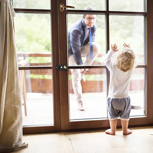 Miniatura 5 de KONTONTY 1 juego de cerraduras de puerta de madera vintage, manija de puerta con cerradura, cerradura de cilindro, cerraduras de perno muerto para
