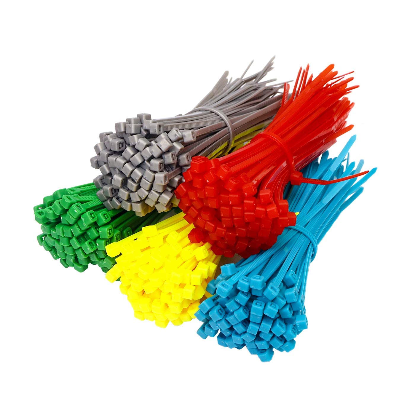 Electronic Spices Combo of 2.5mm x 150mm Nylon 66 Cable Ties (600 Pcs) | Self-Locking | Industrial Grade