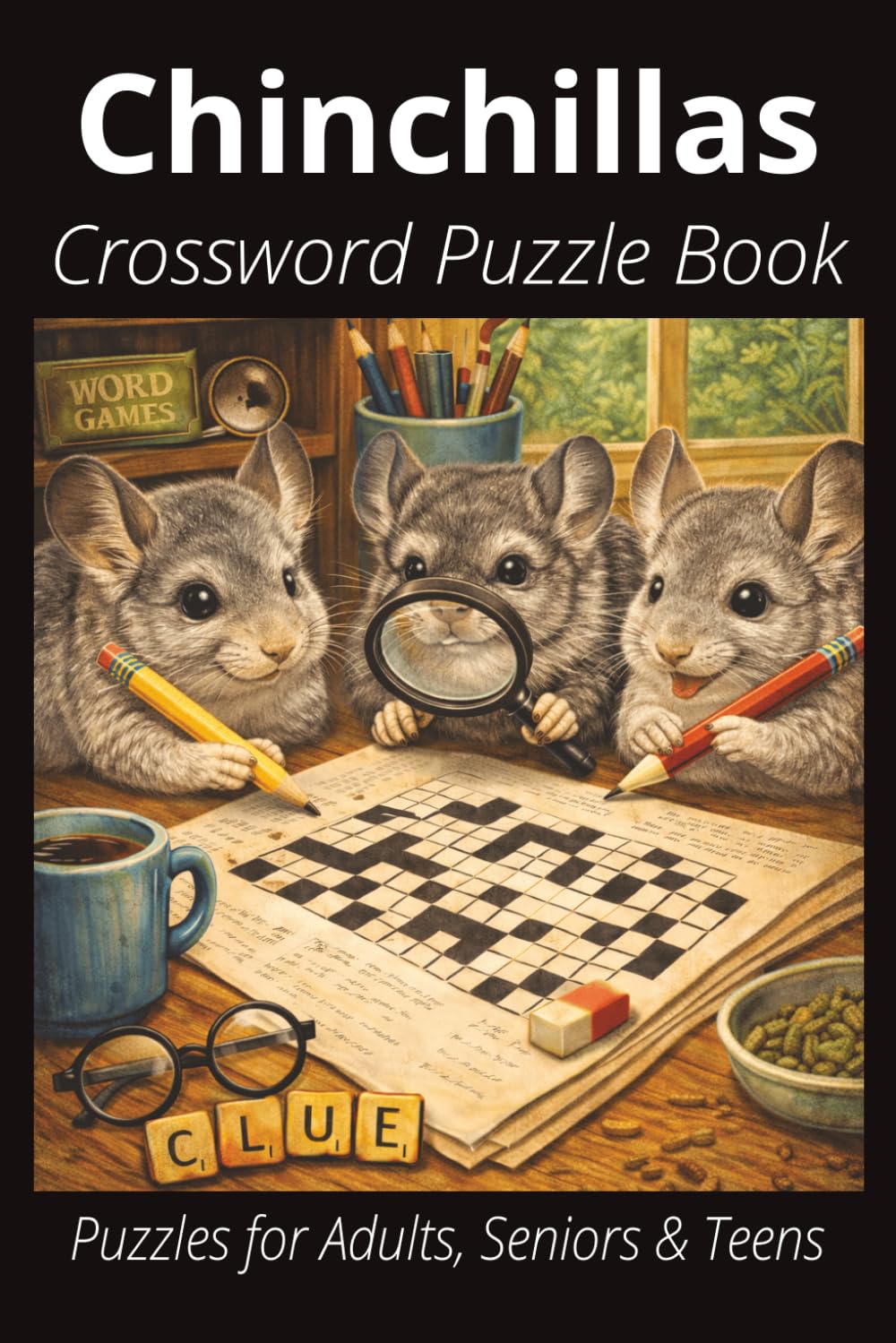 Chinchillas Crossword Puzzle Book: Easy-to-Read Crossword Puzzles About Chinchillas – Exotic or Less Common Pets, Feeding, Care, Fun Facts & More | ... Lovers, Vacations, and Relaxing Moments