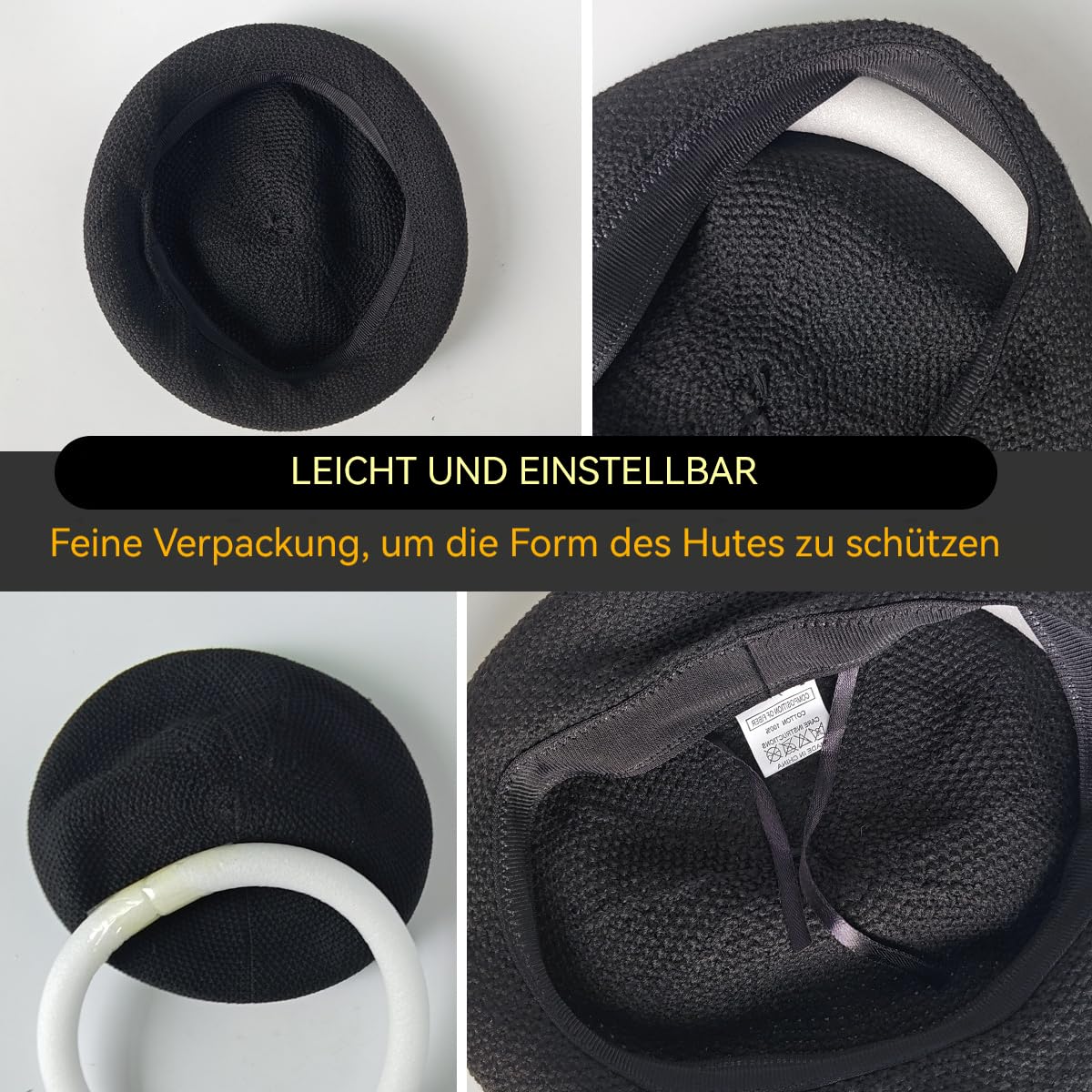 Béret d'été pour femme - Fin et respirant - Léger - Pour femme - Béret artiste - Chapeau de peintre - Bonnet décontracté