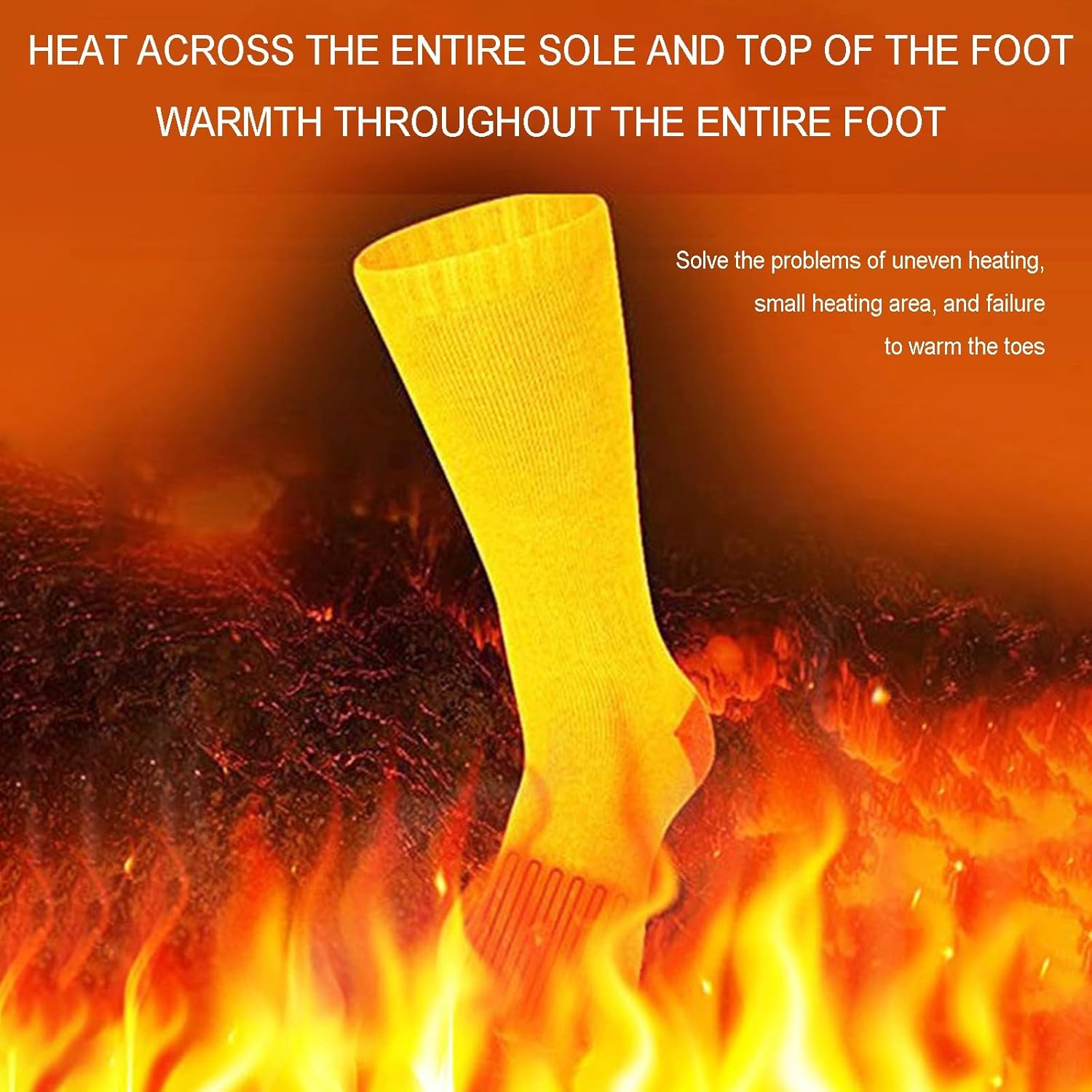 Heated Socks for Women,Heated Socks Rechargeable,4000mAh Battery with 4 Heating Levels,Winter Thermal Foot Warmers for Hunting Skiing Camping