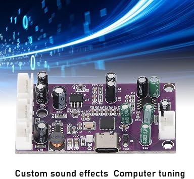 DSP Digital Reverb Module, DC12-18V Adjustable Sound Processor with Connection Cable, Sound Online Tuning Tool for Computer Tuning, for AP82x, DU56x, DU26x, and BPxx Series