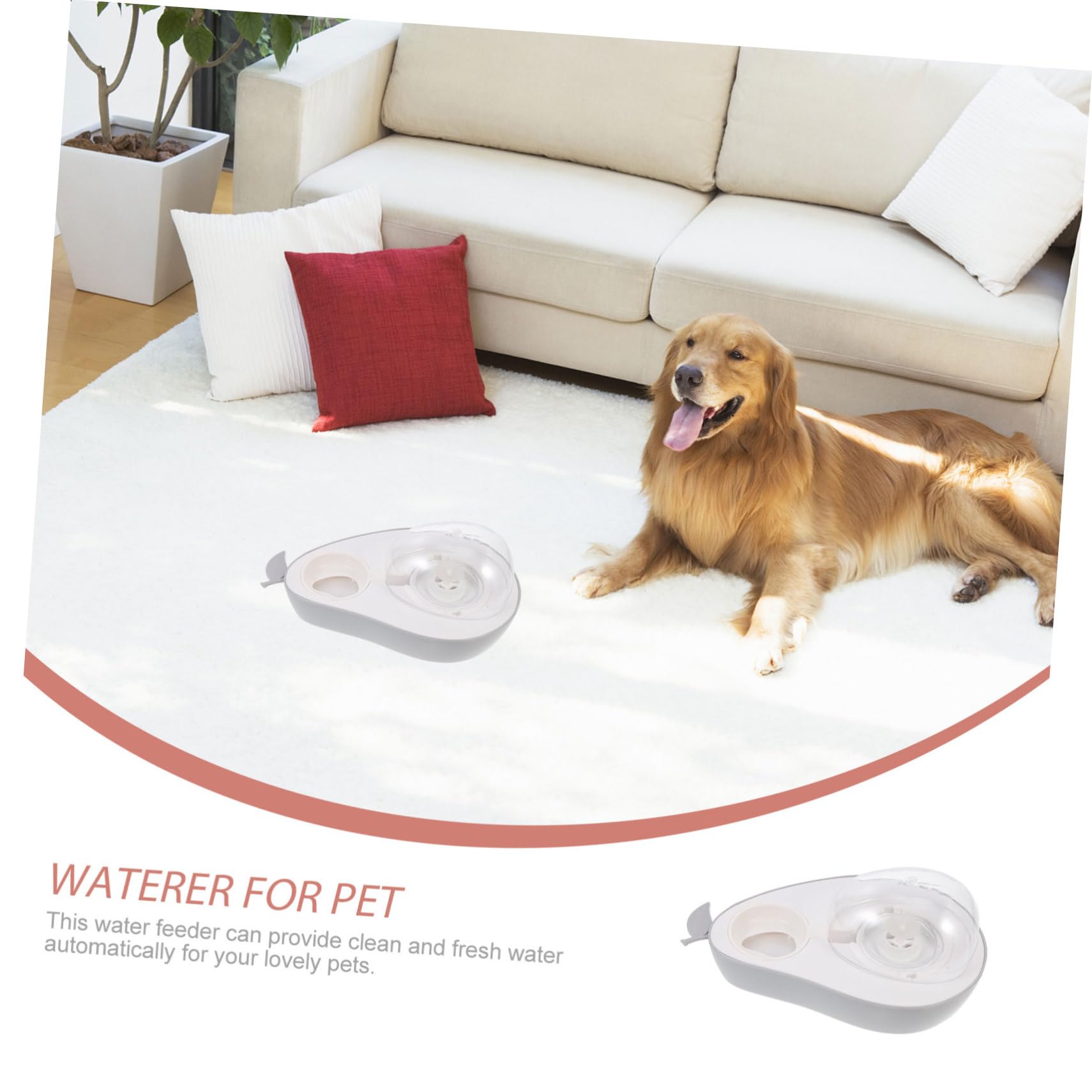 Wasserspender für Haustiere aus Praktischer Brunnenspender Leicht zu Reinigen Gesund für Katzen und Hunde Kompakt und Robust Schöne Wohnaccessoires Einfache Handhabung