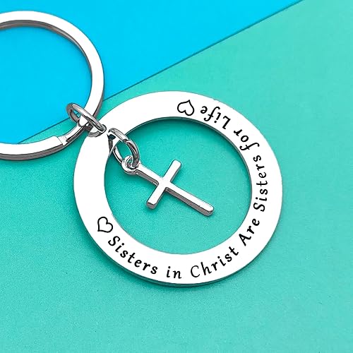 Miniatura 3 de Dabihu Joyería cristiana, llavero para hermana cristiana, regalos religiosos para mujeres y niñas, hermanas religiosas, joyería de versículo bíblico