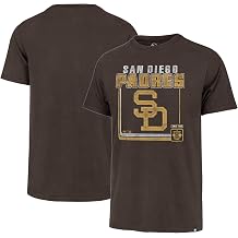 47 Brand MLB Mens Borderline Franklin Cooperstown Team Color Wordmark Primary Logo Short Sleeve Baseball T-Shirt