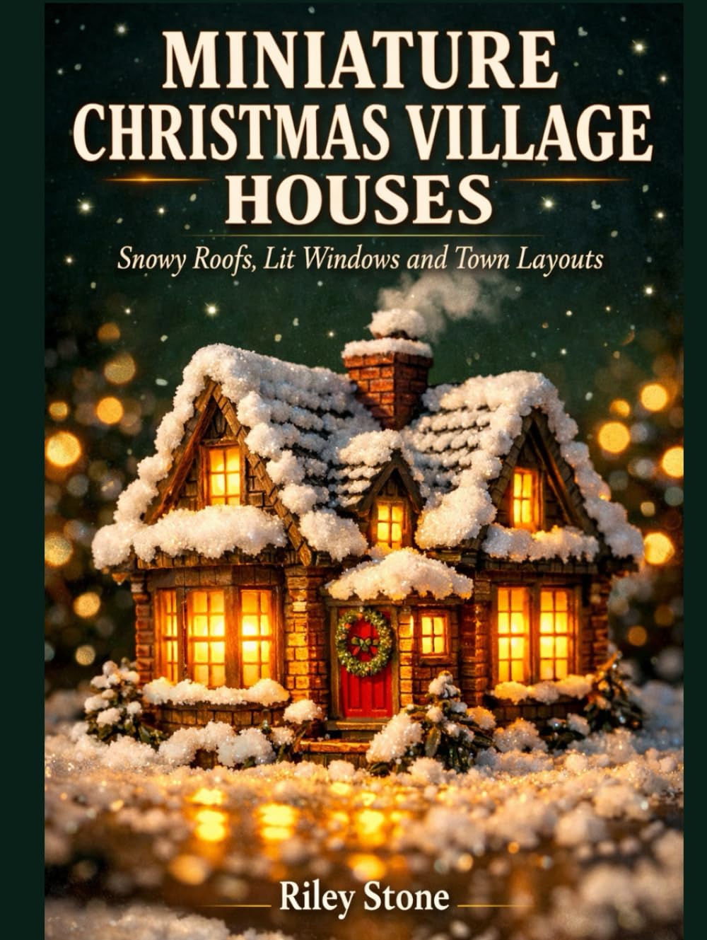 MINIATURE CHRISTMAS VILLAGE HOUSES: Snowy Roofs, Lit Windows and Town Layouts