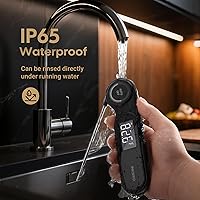 Vista 5 de Inkbird - Termómetro de carne recargable de lectura instantánea de 0.5 segundos para cocinar, termómetro digital de alimentos con pantalla LCD VA