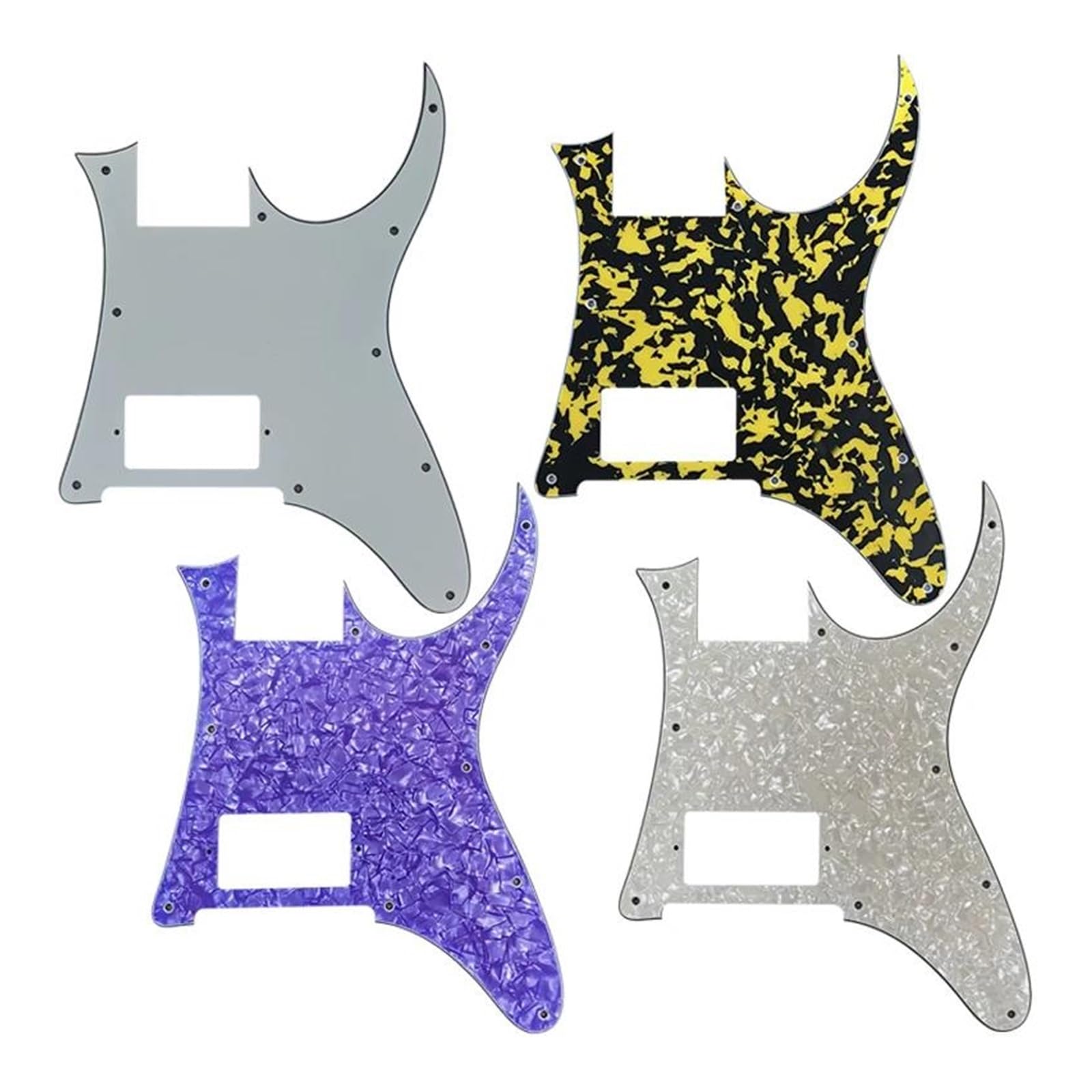 maskownica do gitary Części do gitary - do gitary Pickguard Blank z mostkiem Humbucker Pickup Scratch Plate Black(Style 12)