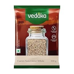 Amazon Brand - Vedaka Cumin (Safed Zeera) Whole | 100 g | Jeera Seeds | No Artificial Colours & Preservatives