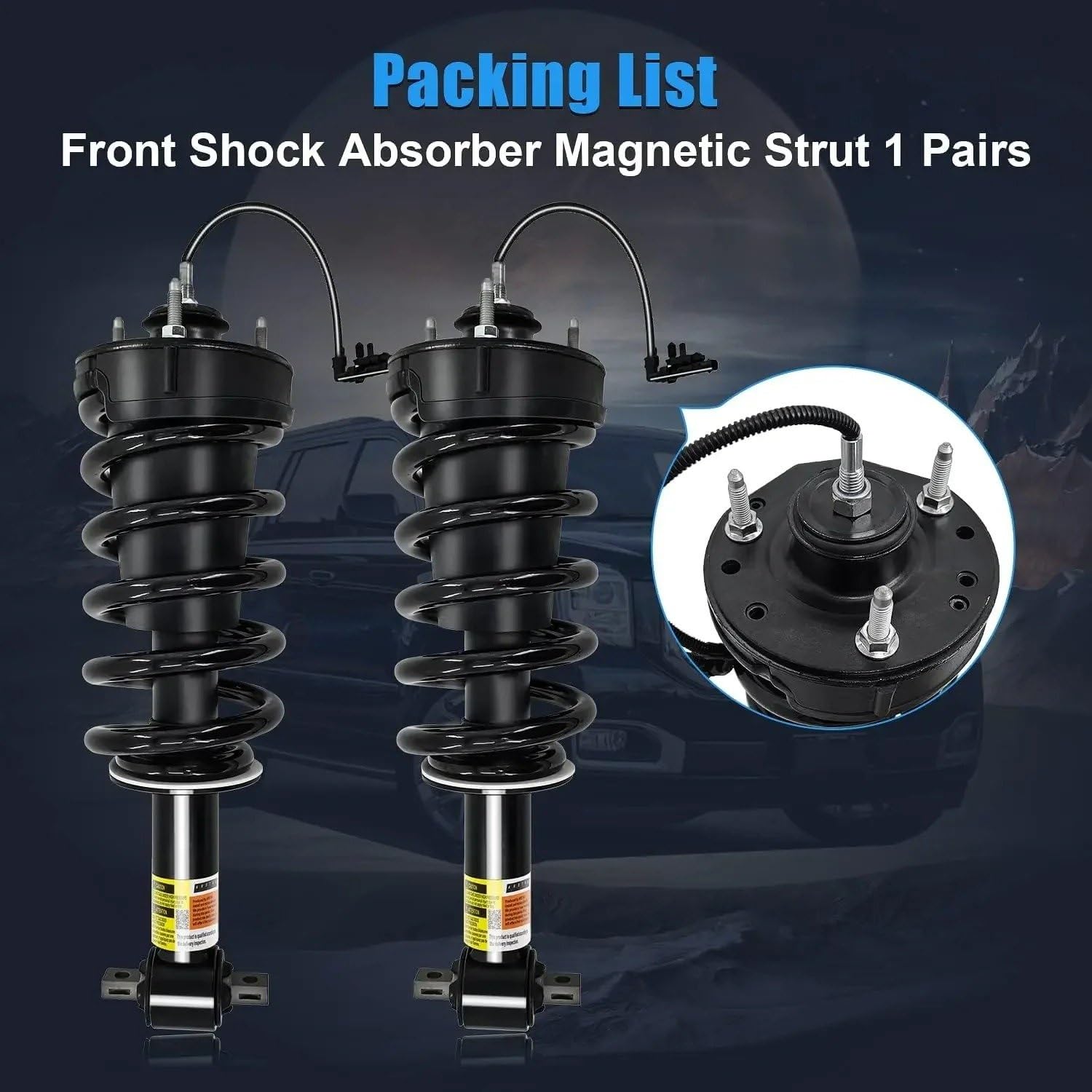 Columna Amortiguador Par De Amortiguadores Magnéticos Delanteros Para GMC Para Sierra 1500 Para Limited 2019 Para Yukon 2015-2020
