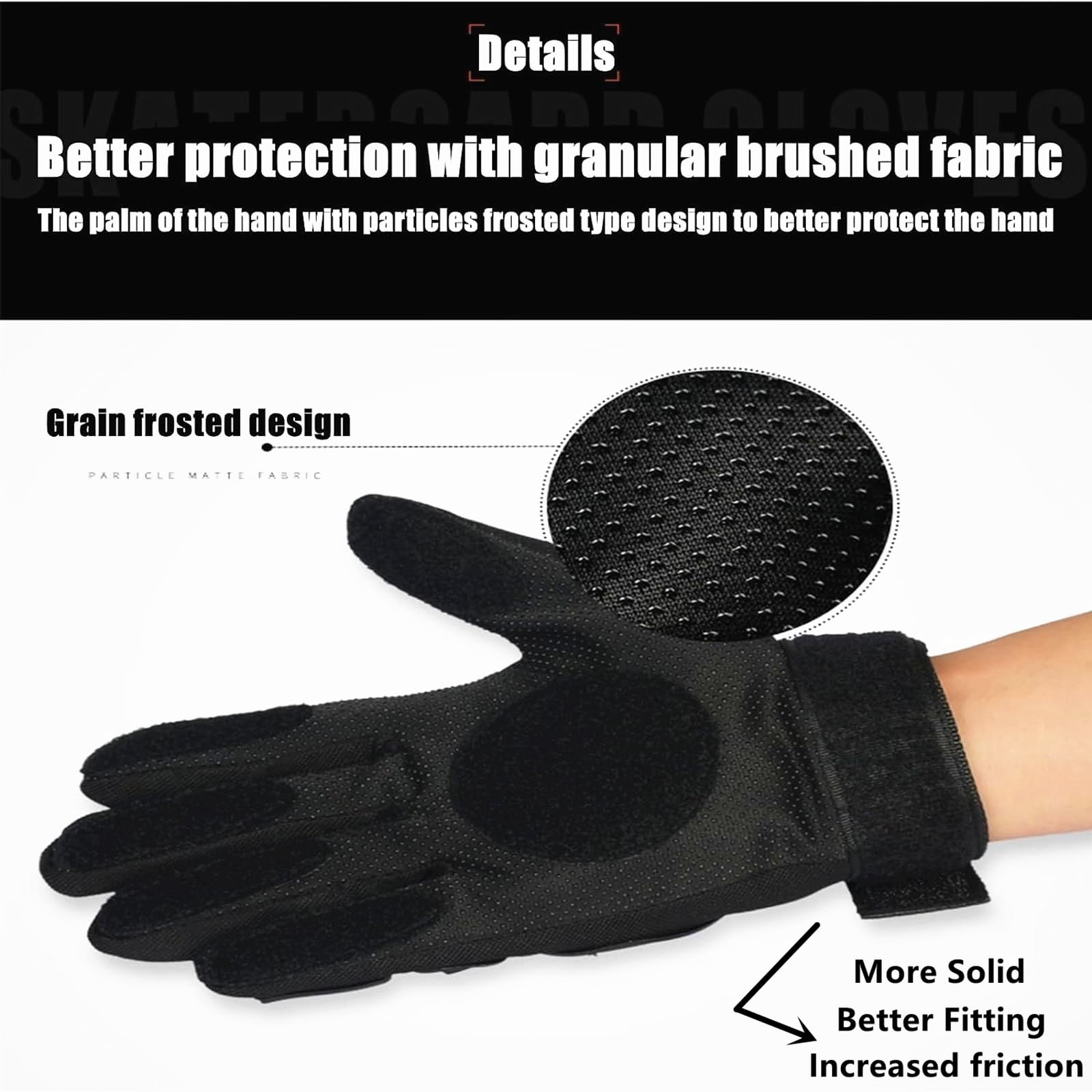 Guantes de monopatín con deslizadores, guantes de longboard para descenso, guantes de patinaje al aire libre, 3 deslizadores disponibles, adecuados para jugadores principiantes y avanzados