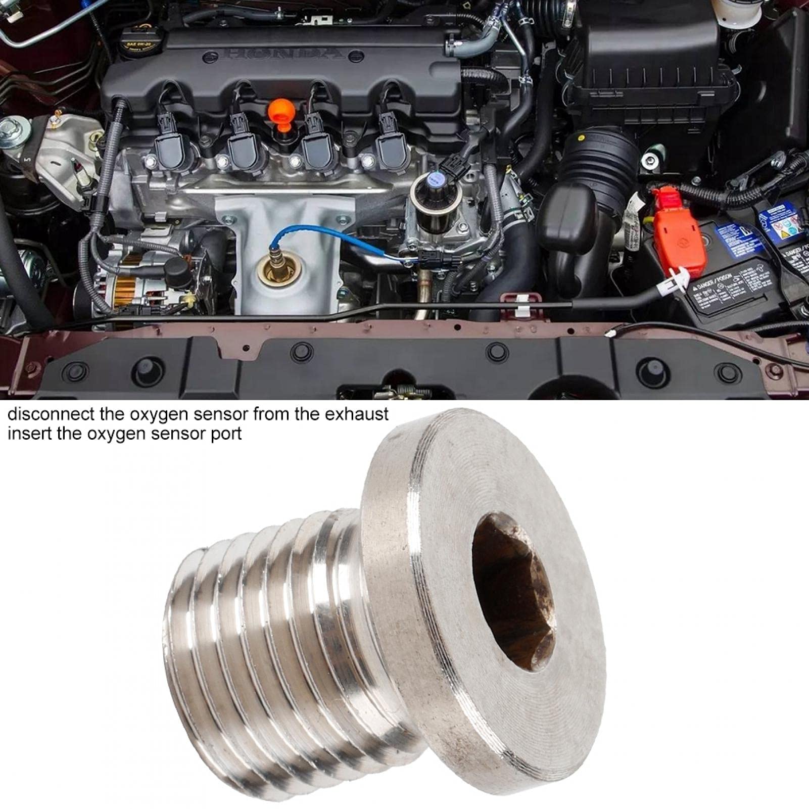 Bang Moto Tappo di chiusura per sonda Lambda O2 M12 1,25 mm per auto