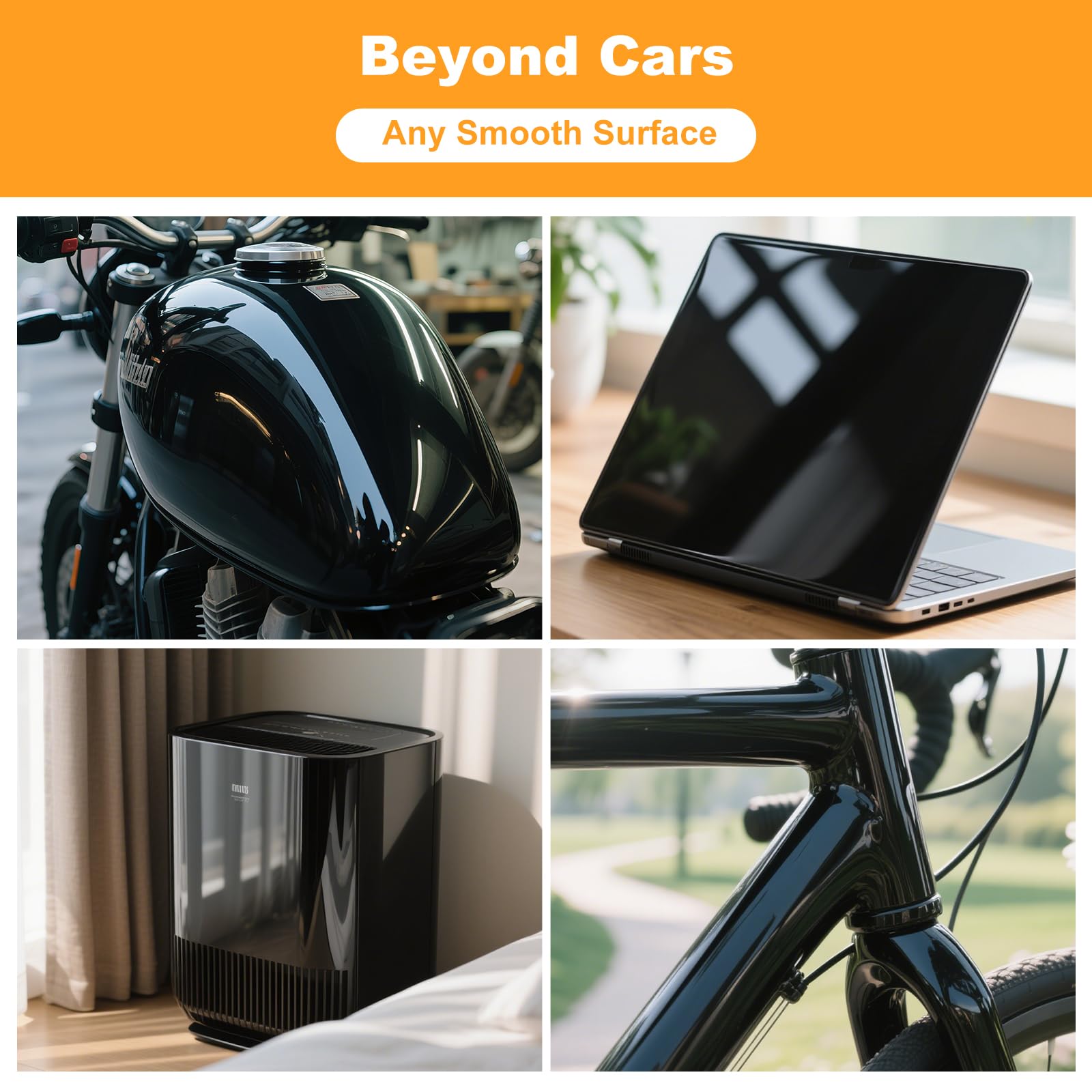 Vinyl Car Wrap, 5 ft. x 1 ft Vinyl wrap Gloss Premium Piano Black, Vehicle wrap for Automotive, DIY Interior Exterior, Car Moto Paint Protection Film Prevents Minor cuts and scrapes