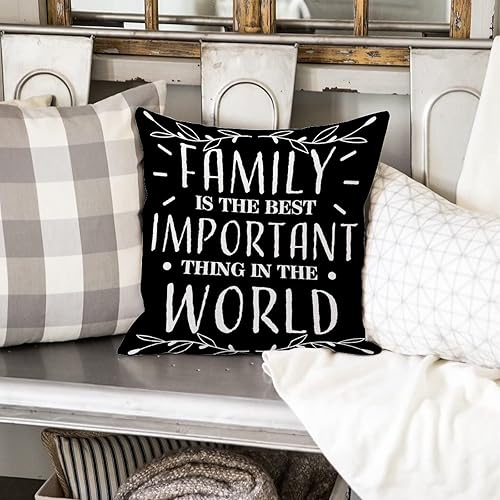 Miniatura 5 de Bless This Home Pillow Case 18x18in Inspirational Saying Cojines Decorativos para Sala Zippered Decorations Pillow Covers for Home Bed Sofa