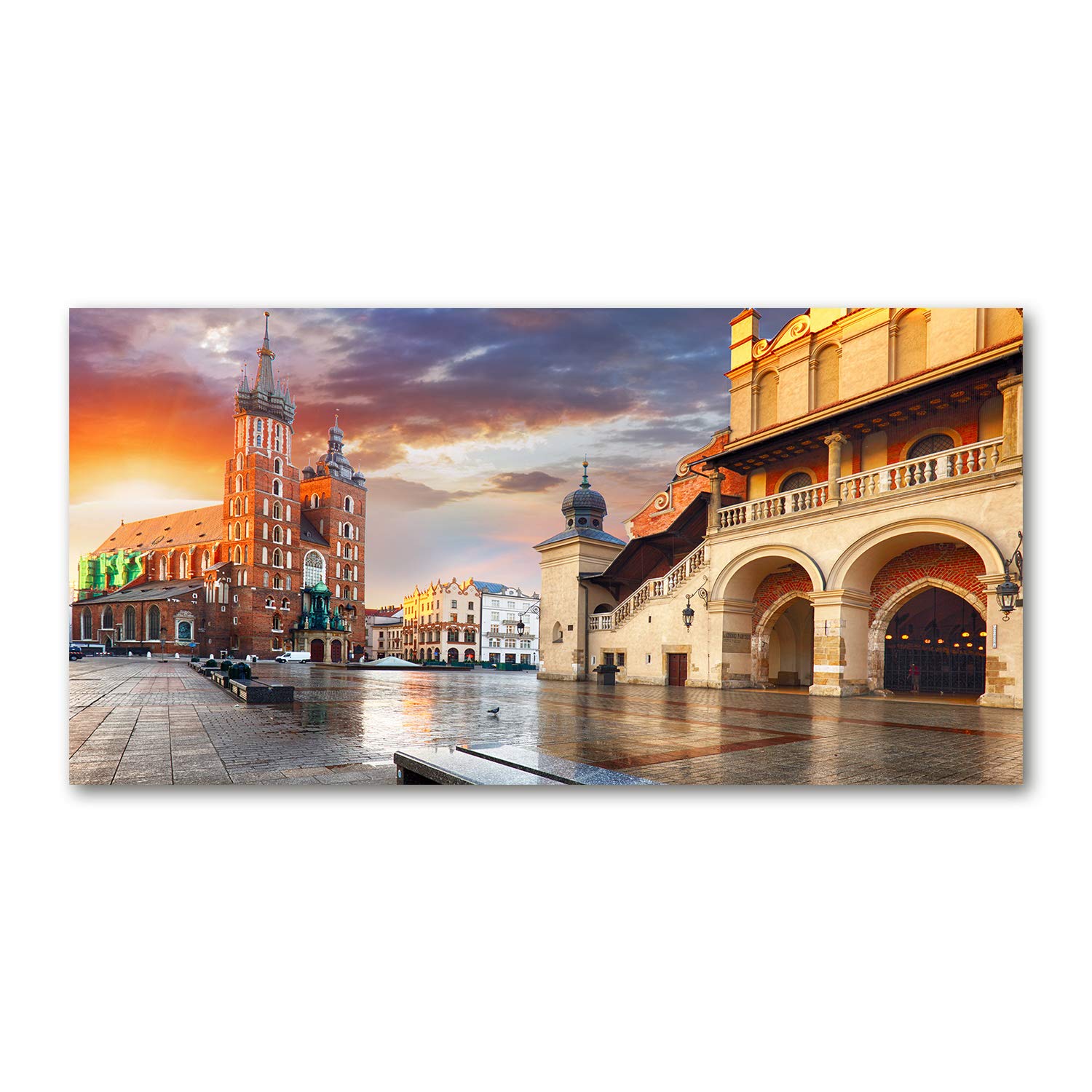 Tableau plexiglas Cracovie Pologne Tulup 100x50cm decoration murale salon